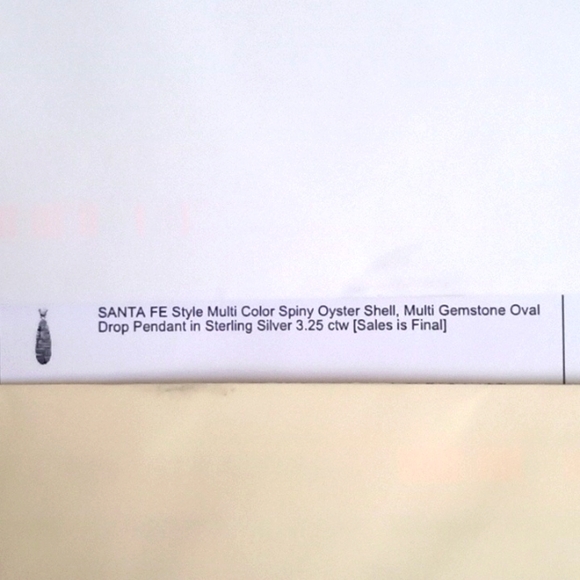 SANTA FE STYLE MULTI COLOR SPINY OYSTER SHELL DROP PENDANT - Picture 8 of 8